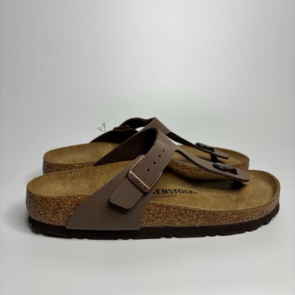 Birkenstock Gizeh BS Thong Sandal in Mocha Birko-Flor (Narrow) - Picture 7 of 11